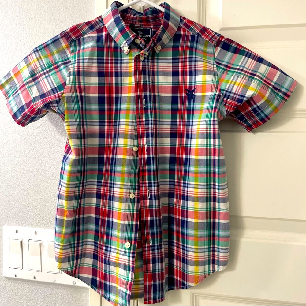 American Living boys plaid shirt size 7